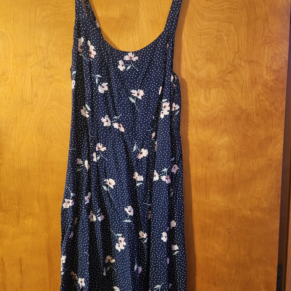 Floral Navy Blue Dress